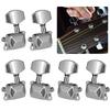 6pcs Gear Ratio 1:15 Semi-Closed Electric Acoustic Guitar Tuning Pegs Tuner Machine Heads Tuning