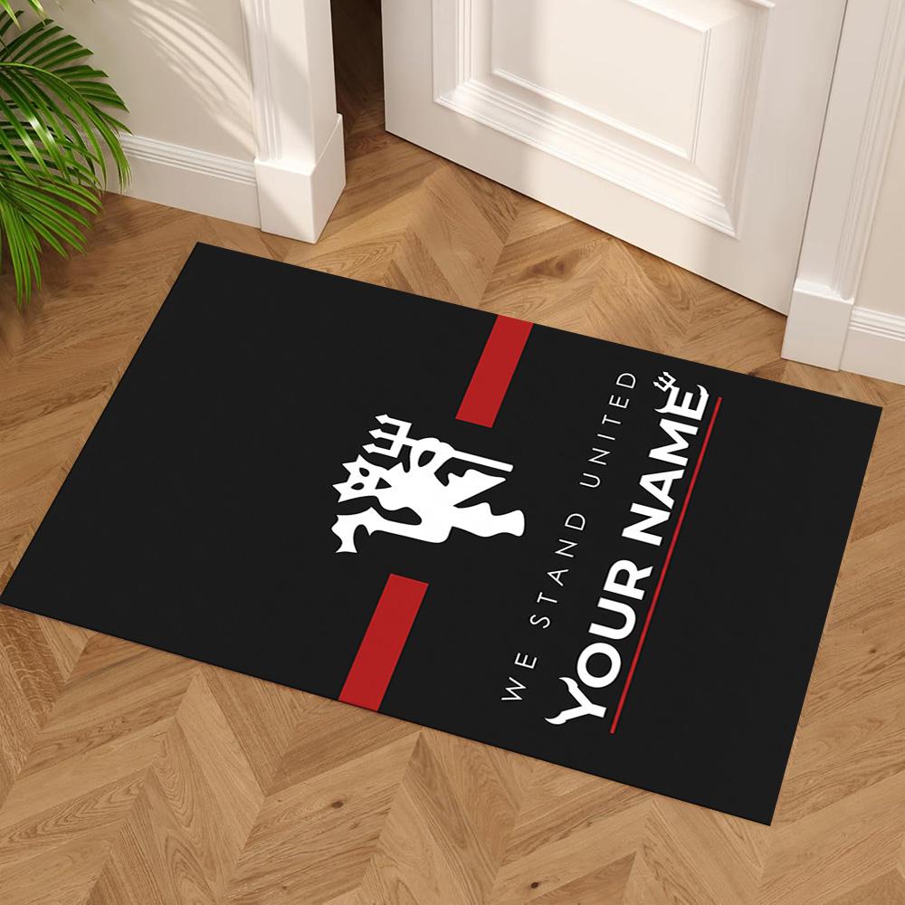 Manchester Personalized Name Floor Rug Office Rug Design for Hallway Study room Decorate room Outdoor Anti-slip Rug Anime Office Decor