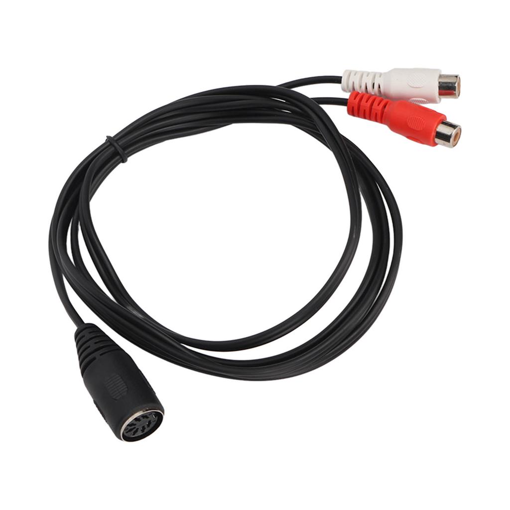 DIN 7 PIN To 2 RCA Cable DIN 7PIN Female To 2RCA Female Y Splitter Cable for Electronic Piano Sound Equipment 4.9ft