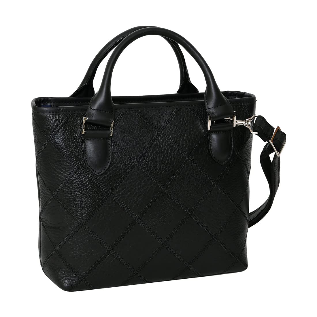 

DPC263 Grained Leather 2way Tote Bag A5 Size PANEL Black [Tryon] Men s чорний