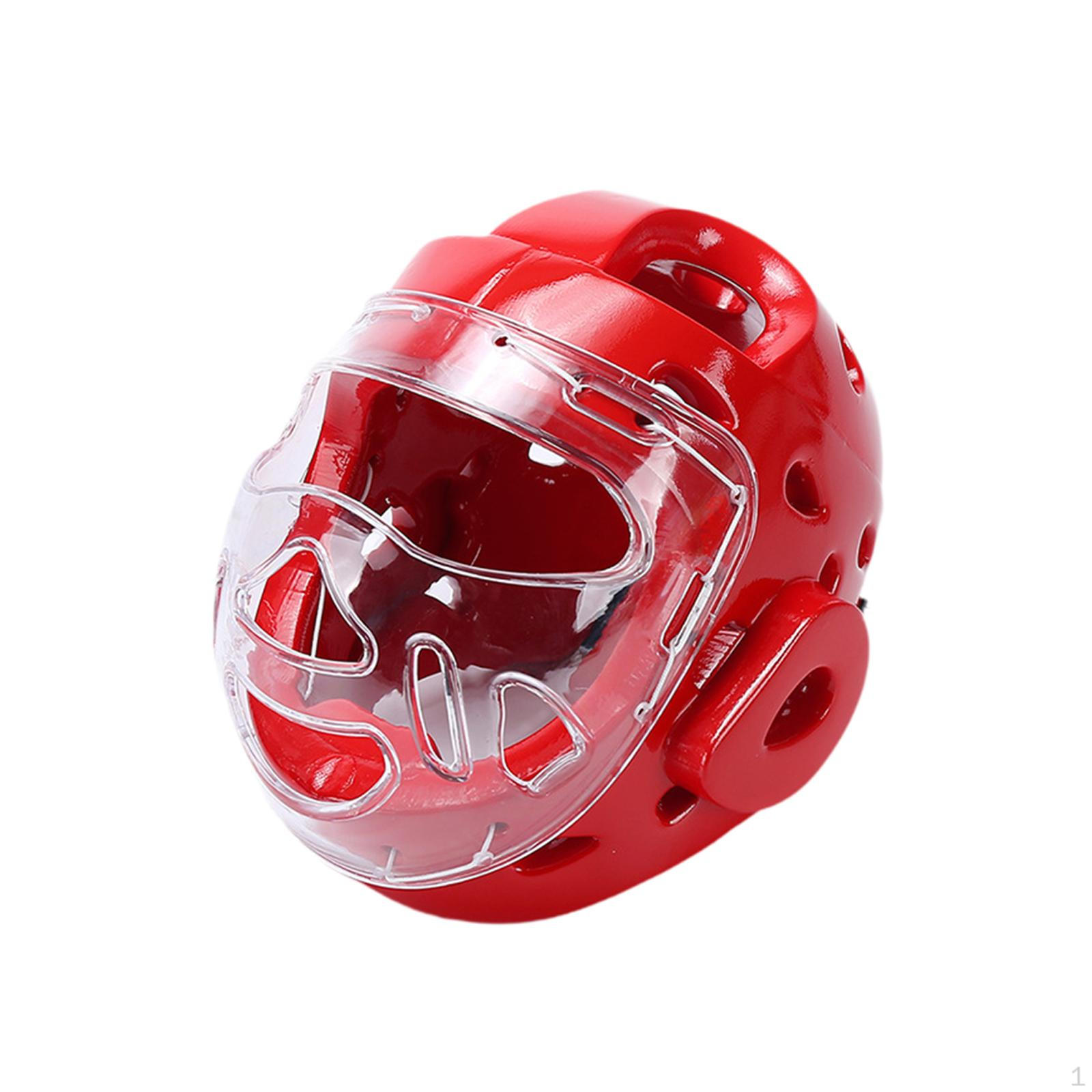 

Карате Захист Голови Боксерський Шолом Регульований Захист Голови Тренування для Муай Тай Санда XS червоний