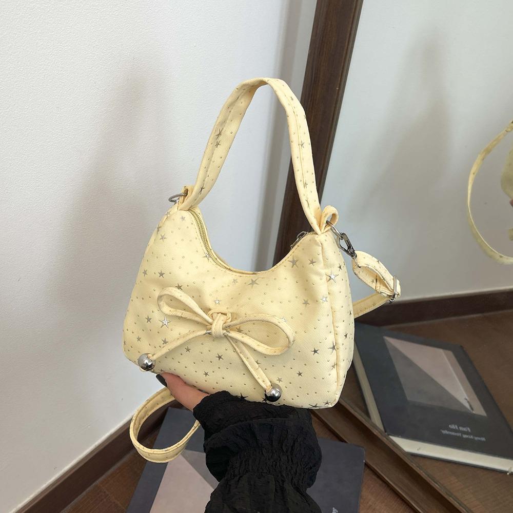 New Star Pattern Star Handbag Sweet Bow Versatile Crossbody Bag Crossbody Strap Shoulder Bag Korean Style