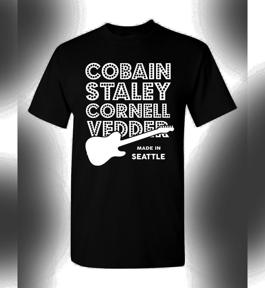 Seattle Rock Legends T-Shirt Grunge Rock Band Soundgarden Alice In Chains...