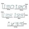 3D ABS Letter I20 I25 I30 I35 Ix35 Logo Car Rear Trunk Decal Emblem Badge Fender Sticker Tucson Solaris Elantra