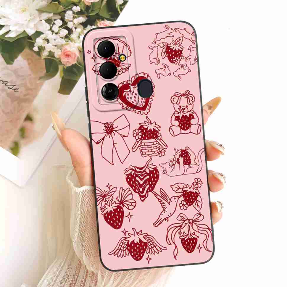 For Tecno Pop 6 Go BE6j Case Simple Style Silicone Shockproof Back Cover Coque For Tecno Pop6 Go POP 6 GO Phone Bumper Shell