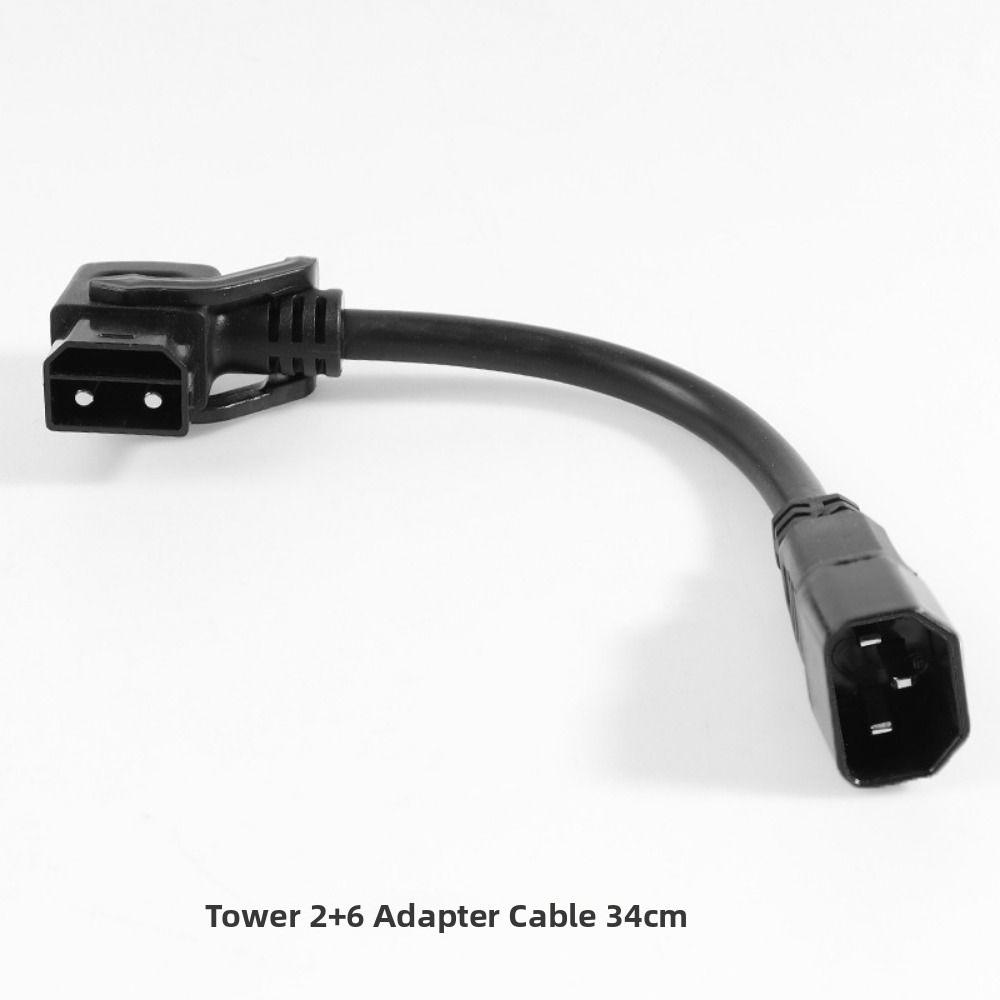 Black 2+6 Lithium Battery Charing Wire Electric Vehicle Connector Cable  for Tower Battery Cabinet