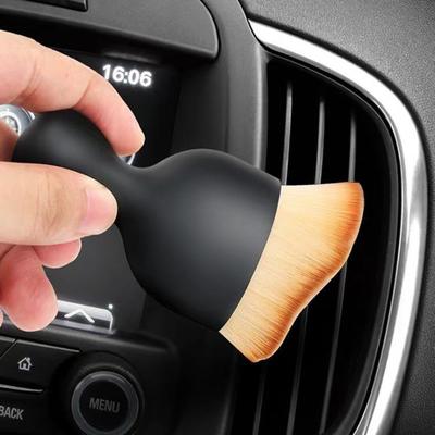 3/5 Peças Pincel para Detalhamento de Carro Cabo Ergonômico Antiderrapante Cerdas Macias Anguladas Ferramenta de Limpeza para Remoção de Poeira de Frestas, Painel, Saídas de Ar do Interior do Automóvel