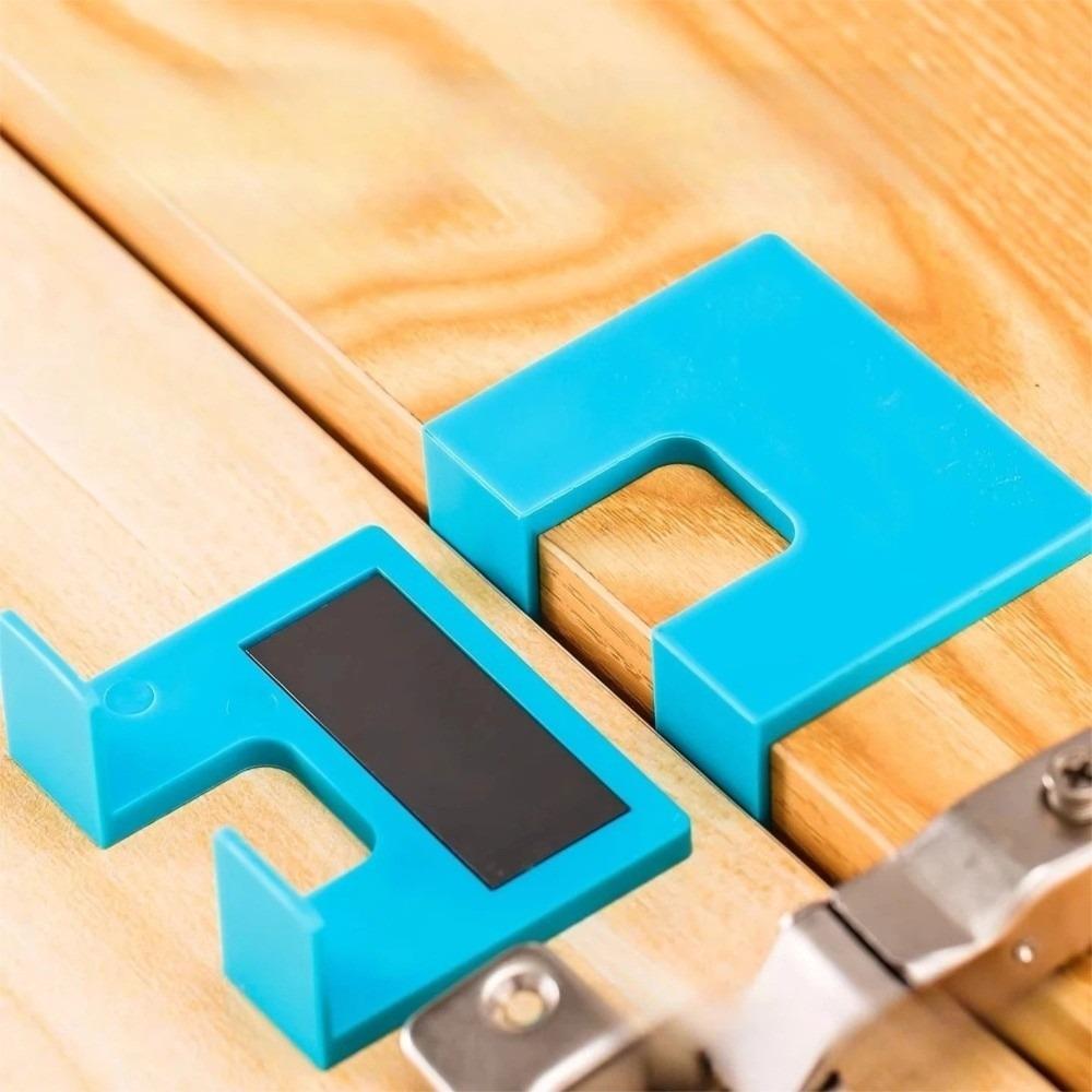With Magnetic Fixed Hinge Installation Positioning Piece Woodworking Plastic Hinge Installation Fixed Clip Quick Installation