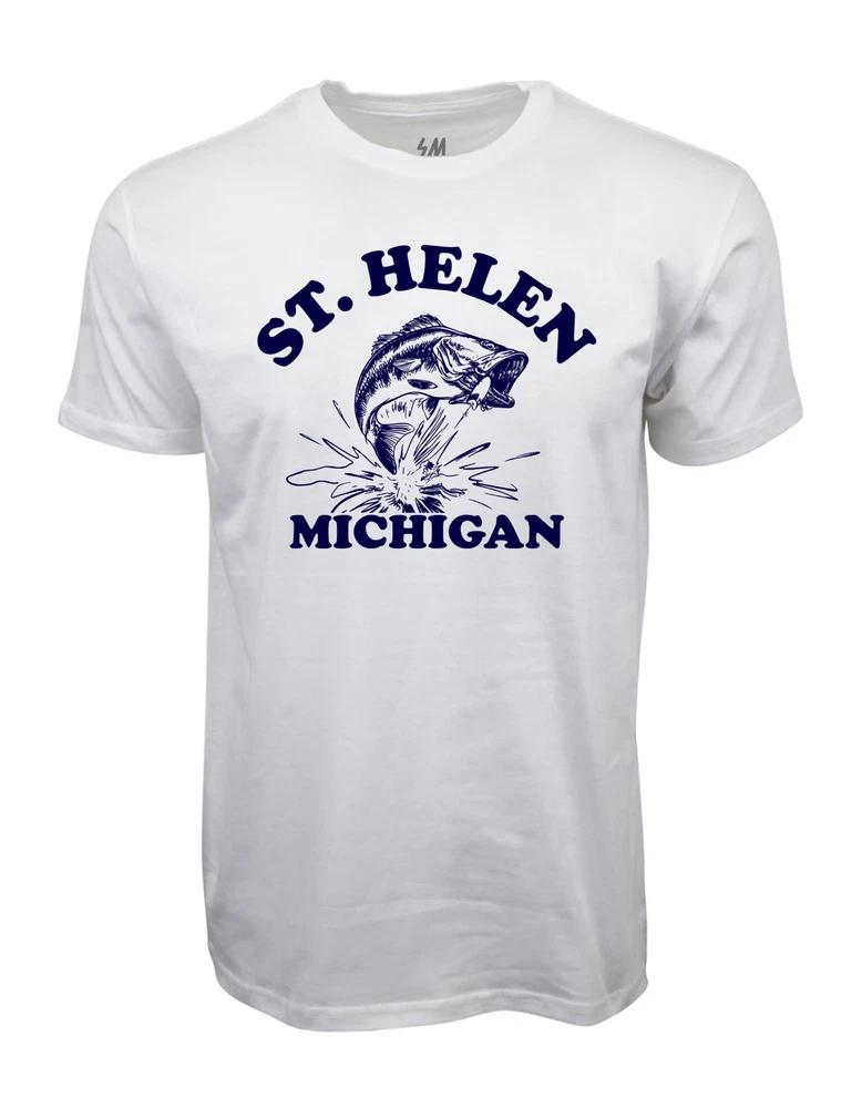 St Helen Michigan Graphic T Shirt White S