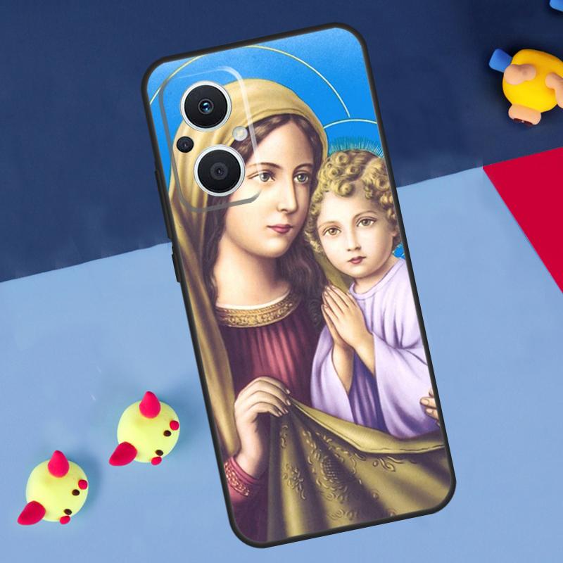 Religious Mary and Jesus For OPPO Reno 12F 13F 14F 11F 10 11 12 13 14 Pro 8T 7 8 Lite OPPO Find X9 X8 X6 X5 Pro Case
