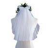 Children's Bridal Veil with Bow Headpiece - Princess Hair Accessory for Wedding Dress or Gown