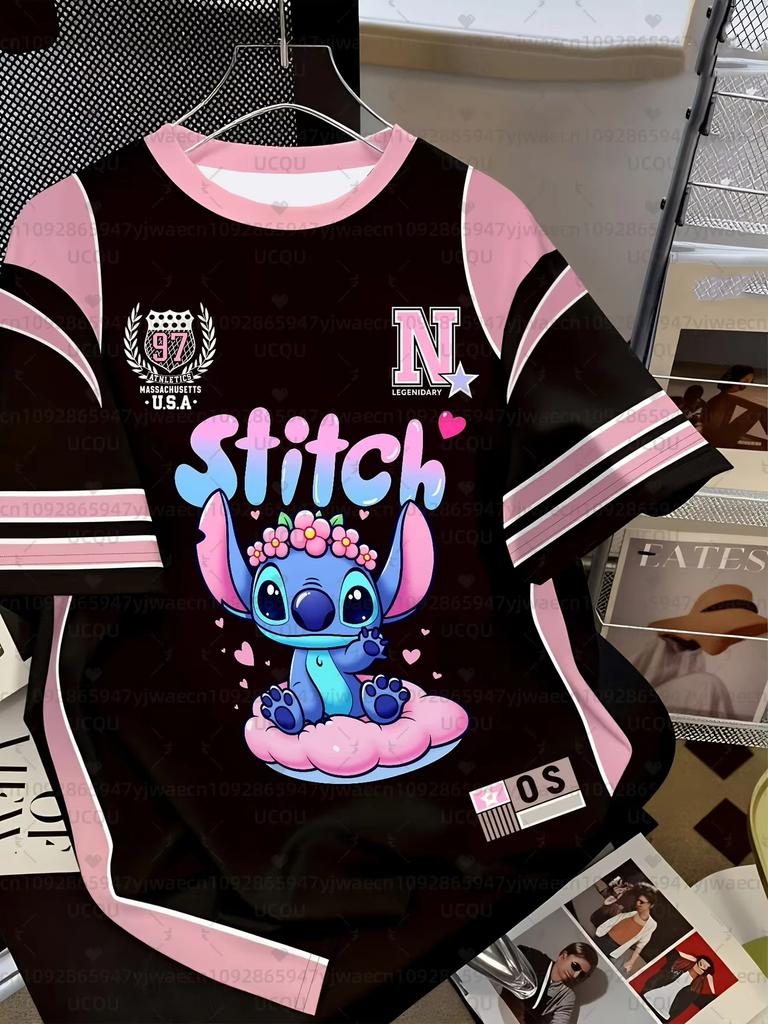 Summer Women's Cartoon 3D Print Short-Sleeve T-Shirt Top, Breathable, Quick-Drying, Casual T-Shirt