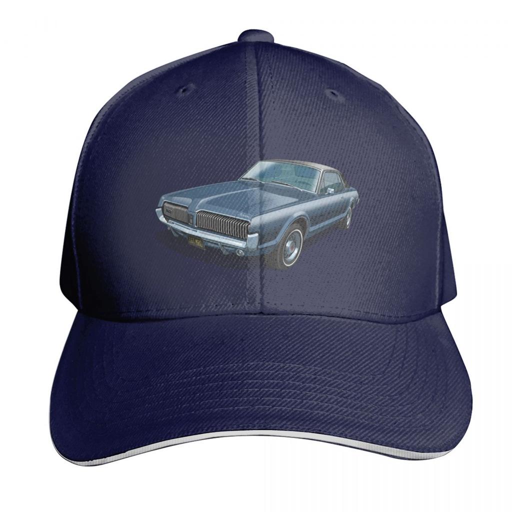 Mercury Cougar in caspian blue Baseball Cap luxury Women cap Funny hats Sunscreen Military Cap Unisex Womens Hats Unisexs