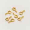 50pcs/lot 14K/18K Gold Plated Silver 8mm 10mm Screw Eye Pins Hooks Pendants Connectors Pins For Necklace Jewelry Accessories