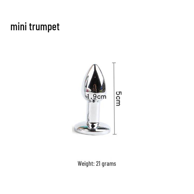 Removable Fox Tail Metal Anal Plug for Role-Playing and Alternative Erotic Play