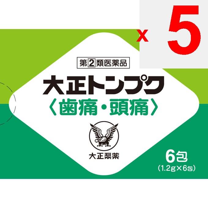 Taisho Taish? Tompuku 6 Packs Acetaminophen Main Indications: -Pain Relief for Toothache, Post-extraction Pain, Headache, Sore Throat, Back Pain, Stif