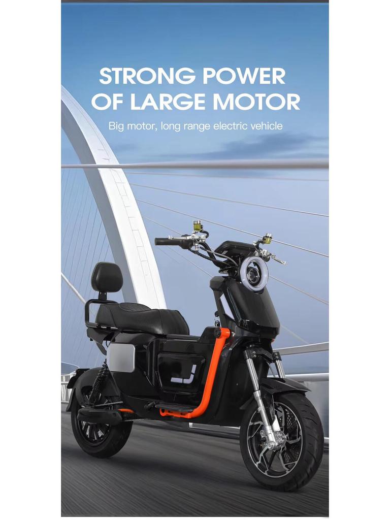 U2 Electric Commuter Motorcycle: Two-Wheeled Vehicle with Lithium Battery