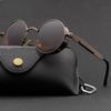 Lunettes De soleil Steampunk en métal pour hommes et femmes, rondes, à la mode, De marque De styliste, Vintage, De haute qualité, Oculos De Sol