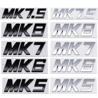 Sports Color Changing Car Trunk Labeling 3D Text Stickers Suitable for Volkswagen Golf, MK5, MK6, MK7, MK8