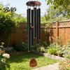 Weather Resistant Wind Chimes Metal Chime with 6 Aluminum Tubes, Garden Hanging Chimes, Long Lasting for Outdoor Patio Decoration
