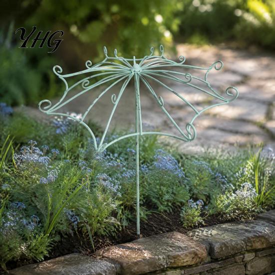Sturdy Vertical Frame for Climbing Flowers Vintage Umbrella Garden Trellis, Metal Plant Support, Shape Style Trellis Roses Vines Clematis,
