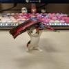 Earphone Stand Handmade Cute Dancing Cat Shape Penholder Doll Decoration for Desktop