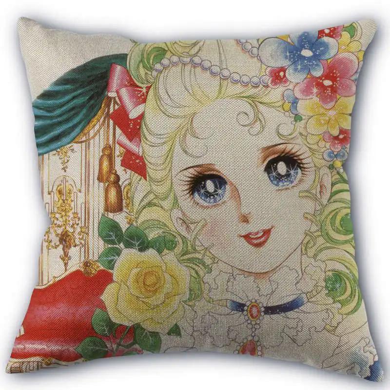 The Rose of Versailles Pillowcase Cotton Linen Fabric Square Zipper Pillowcase New 45X45cm Wedding Decorative Pillow Cover 0406