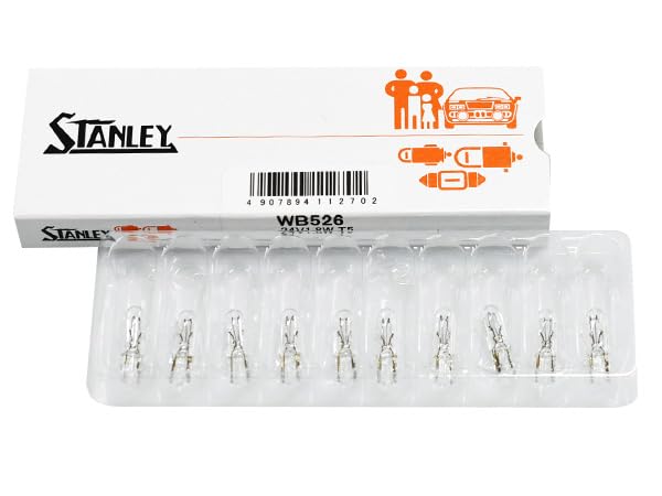 

Лампа с клиновидным цоколем Stanley WB526, 24 В, 1,8 Вт, упаковка 10 шт.