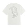 MLB Basic Mega T Shirts Unisex Ivory Crew Neck Moderate Straight Fit 3ATSB0654-43IVS