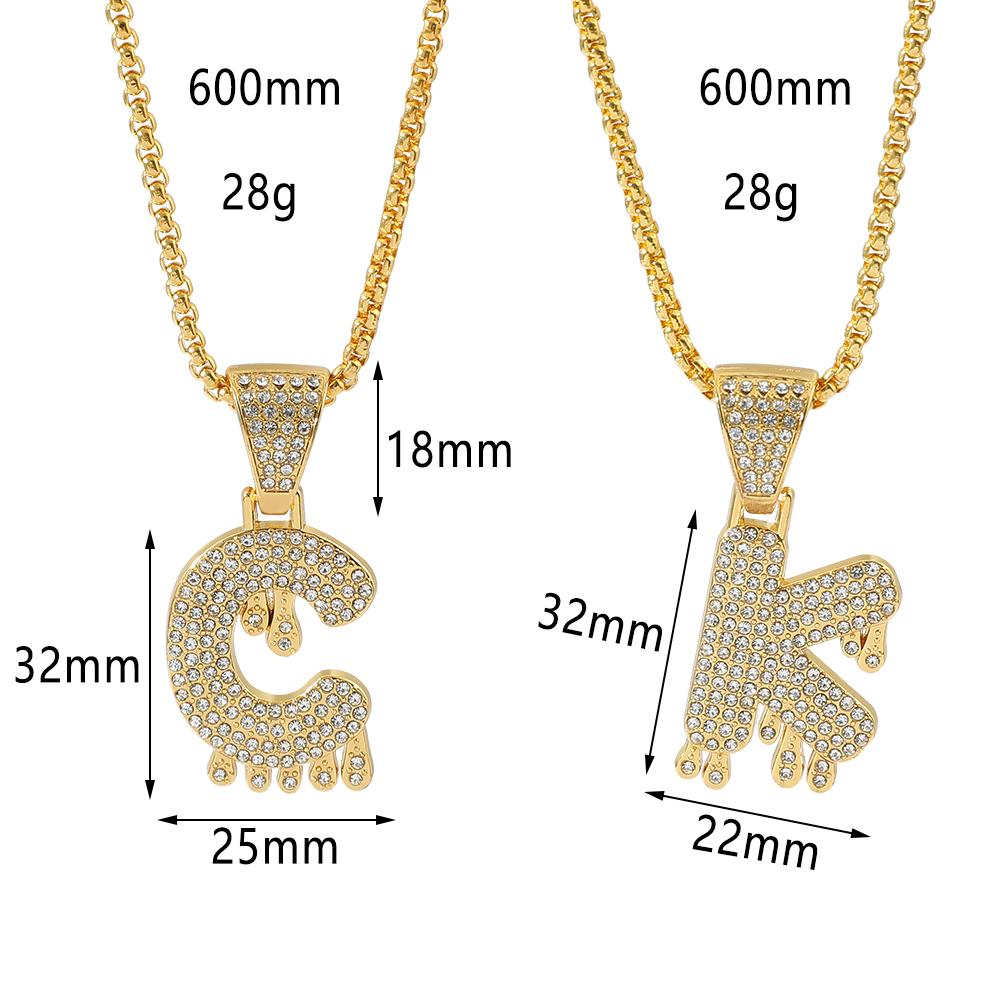 Initial Letters Necklaces Pendant Chain 