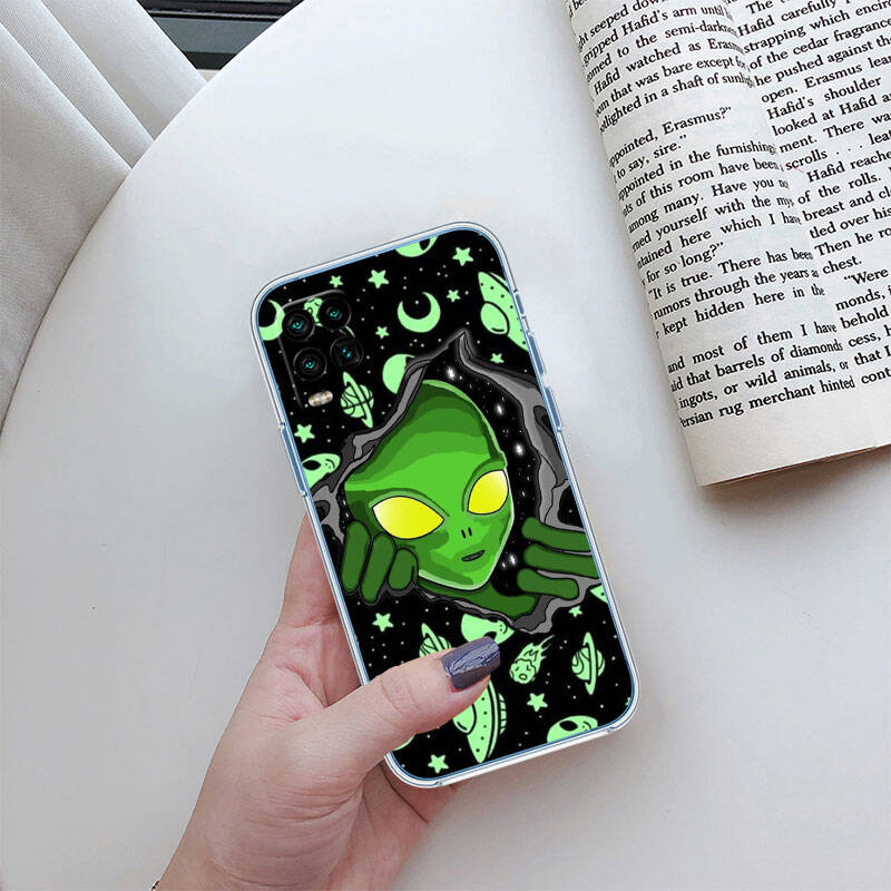 MH140 Space Alien UFO Phone Case for Motorola Edge 20 30 S30 40 50 Fusion Lite Plus Pro Neo Ultra One Power Action Macro Hyper Vision Zoom