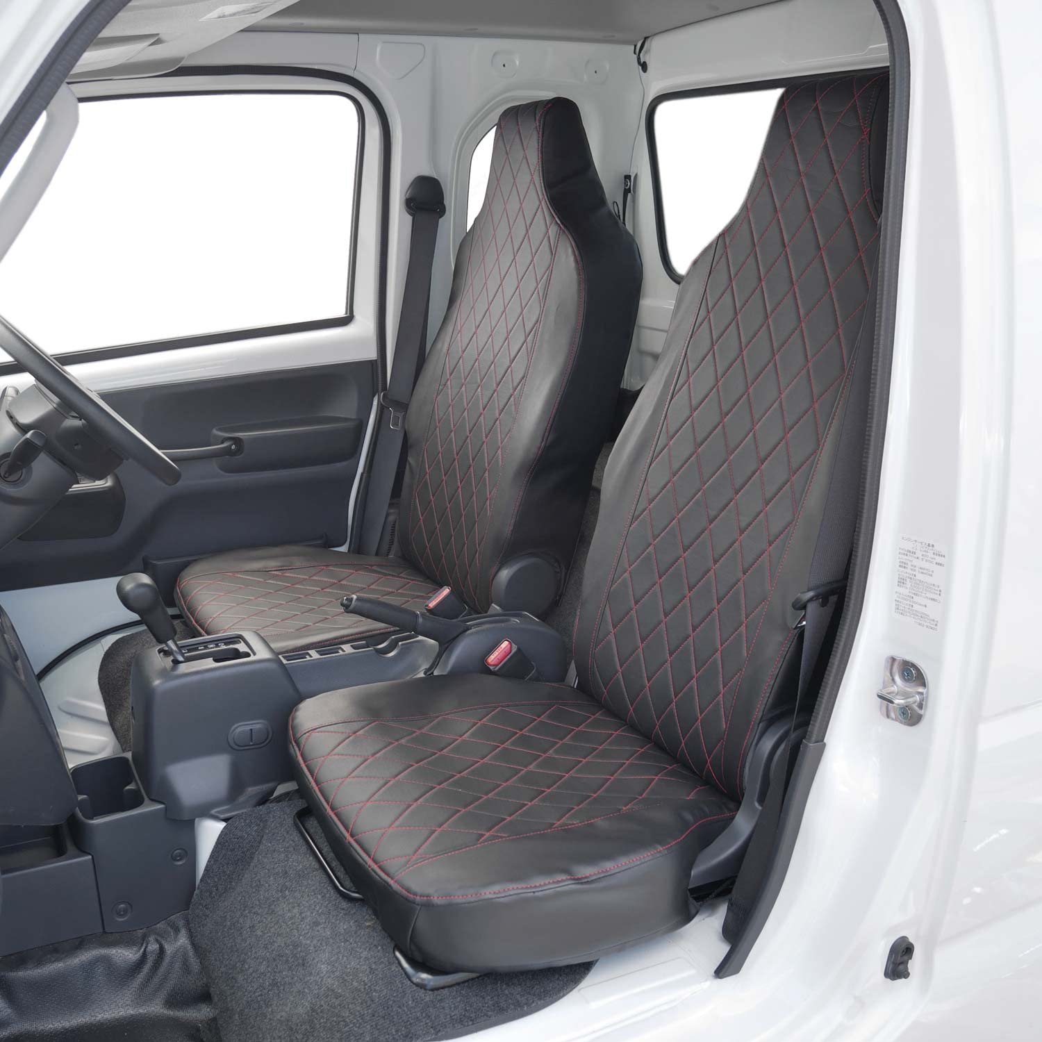 

BONFORM Diamond Quilted Seat Covers for Honda Super Carry K2-2 (DA16T), Red, 4368-09RE