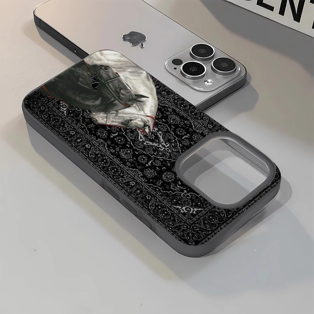 Black And White Horse Couple Phone Case For IPhone 17 Air 16 Pro Max 15 14 13 12 11 17 16 Case For IPhone 15 14 13 12 11 Plus