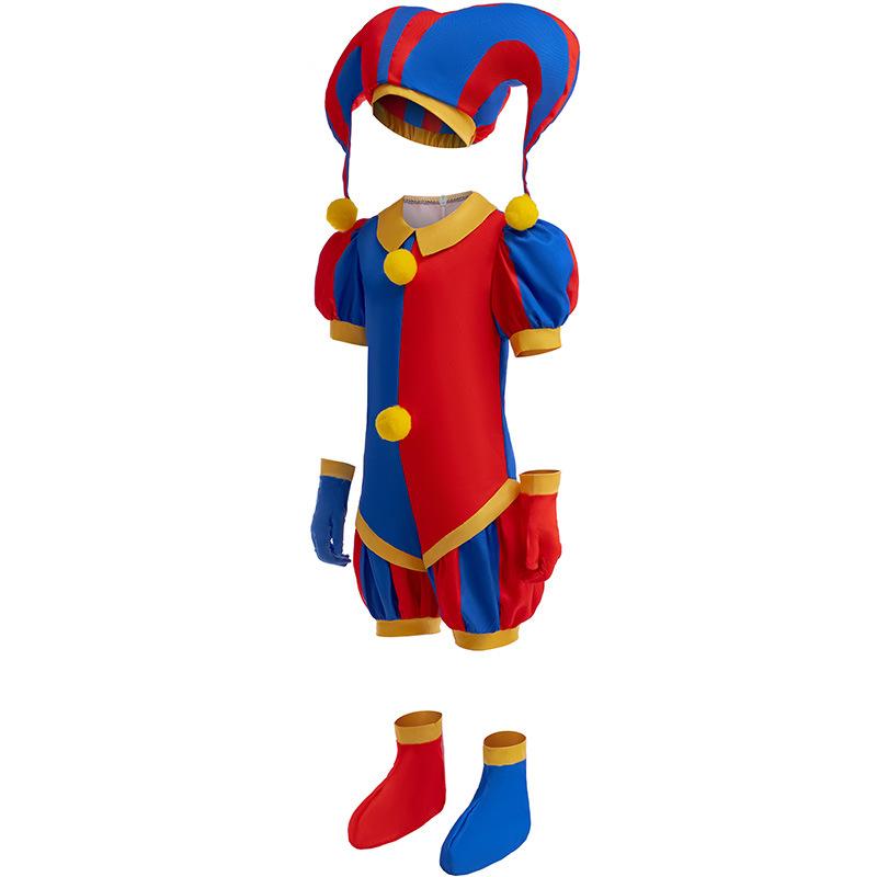 Anime Pomni Úžasný digitální cirkus Cosplay Kostým Kombinéza Halloweenský oblek Purimový kostým Kreslený Cosplay