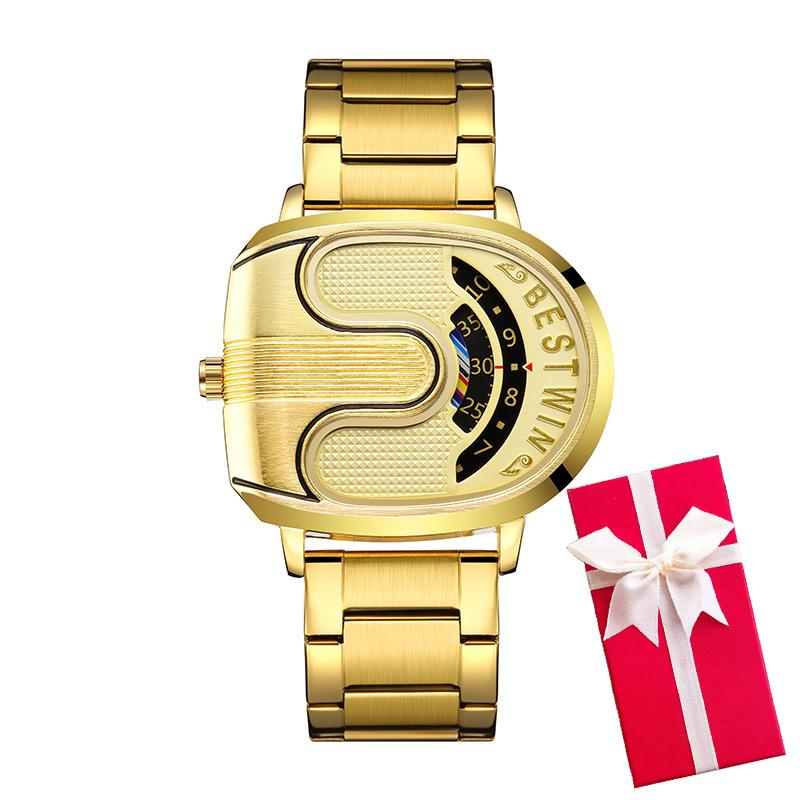 Luxury Original Men Watches Sports Golden Quartz Gold Men's Wrist Watches Steel Waterproof Watches for Mens Relogio Masculino