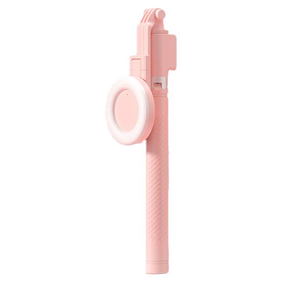 1 Set Selfie Stand Ring 360 Degree Meters Rotation 1.7 Remote Bluetooth-Compatible Led Light Selfie Stick