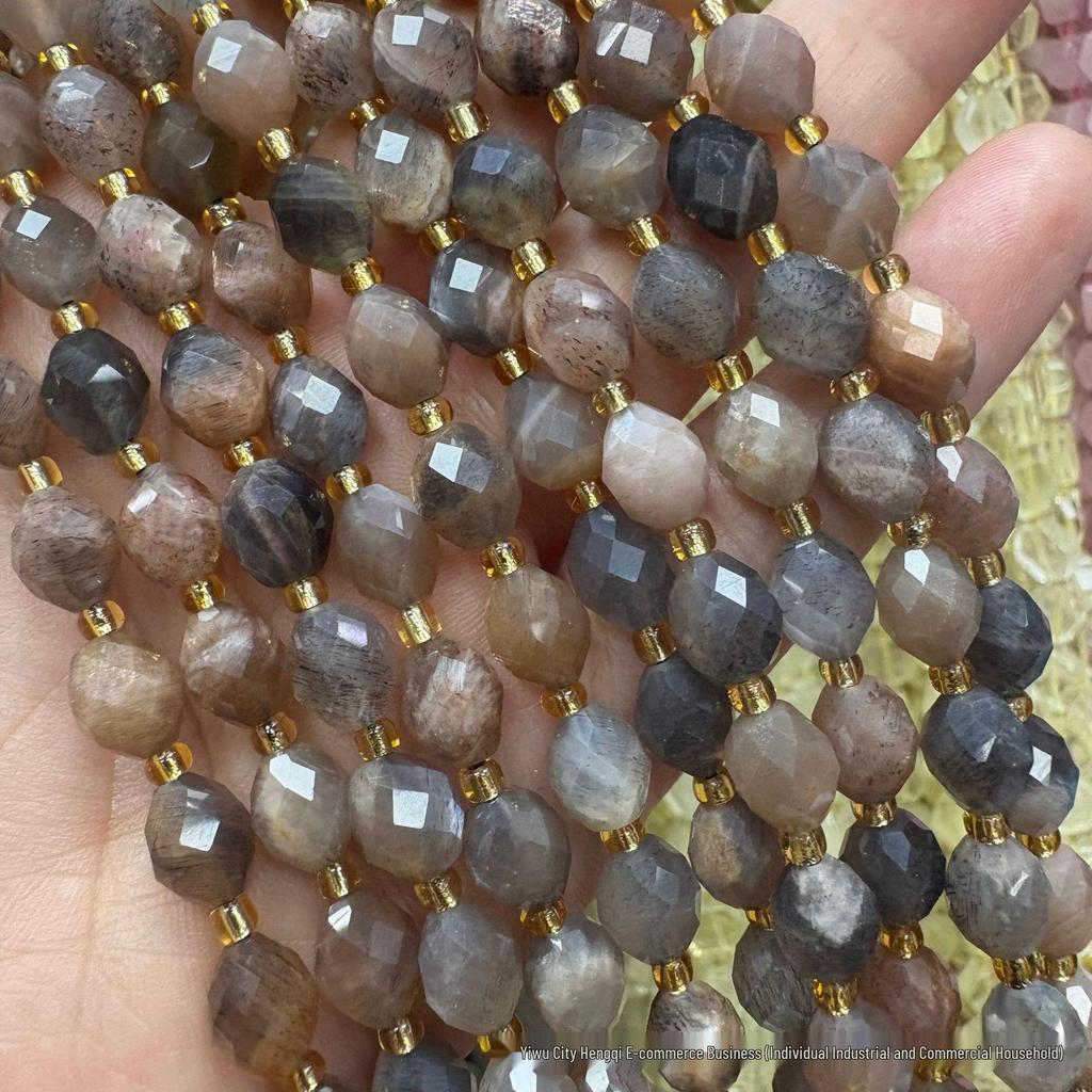 6x8mm Faceted Oval Natural Stone and Crystal Beads for DIY Jewelry
