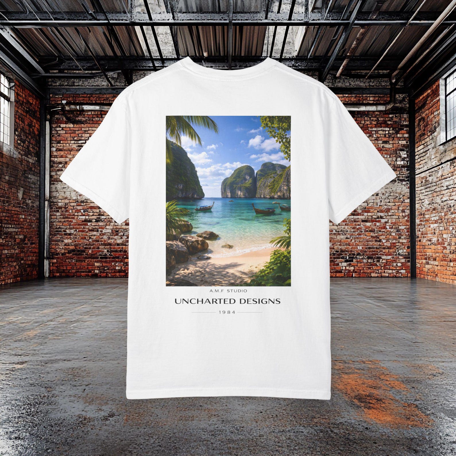 Tropical Beach T shirt, Island Paradise Graphic Tee, Summer Vacation Shirt, Ocean Beach Travel Tee, Tropical Island Shirt, Beach Lover Gift S