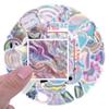 Iridescent Graffiti Stickers Set - 55 Sheets for Scooters, Luggage, Water Cups, and More