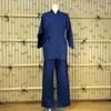 [momoten] 100% Cotton Soft Samue Pajamas for Men and Women, Blue, Size L
