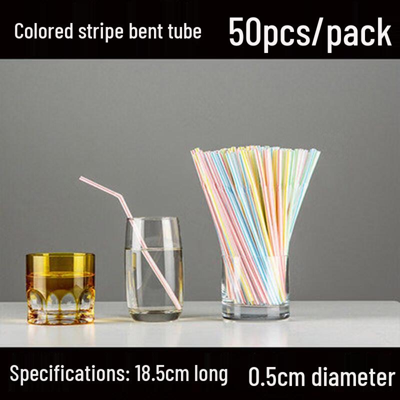 ZISIZ Disposable Food-Grade Elbow Straws