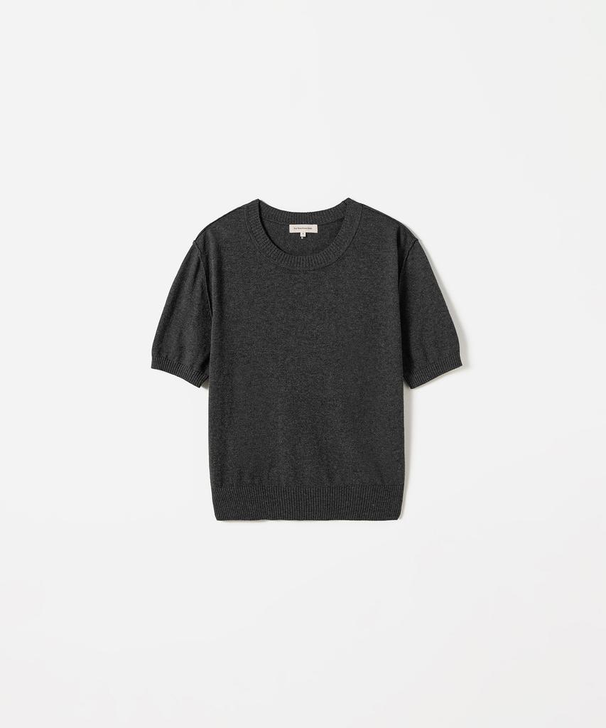 Poyueoaijeuonli Bay Layered Half Knit Set (Charcoal)