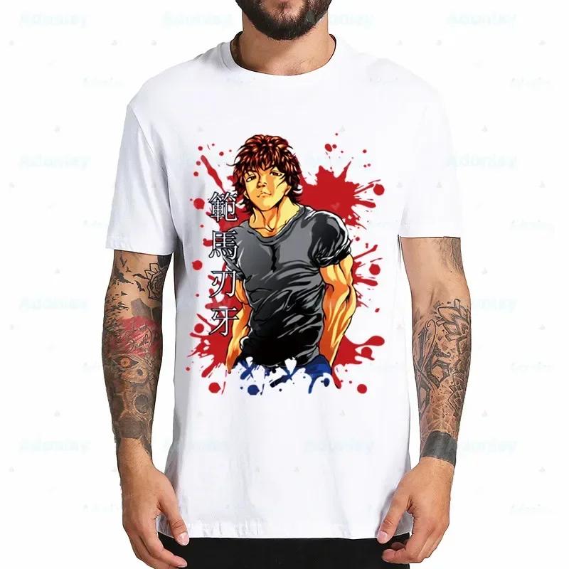 Yujiro Baki Fighter Anime Summer Fashion Shirt Graphic Hanma Grappler Fighting T Shirt Women Oneck Tees Funny Tshirt
