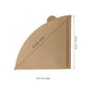 Ongwan Conical Coffee Filter Paper, Soft Texture, 100 Sheets, Easy To Use for Drip Coffee Makers (V02, Unbleached, 100 Sheets)