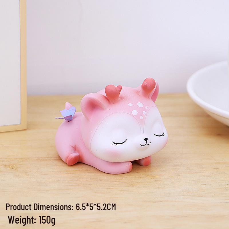 Cute Animal Figurine: Desk Decoration & Stress Relief Gift