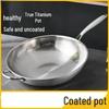 Zhuchuangjingpin 26cm Non-stick Flat Bottom Wok with Lid