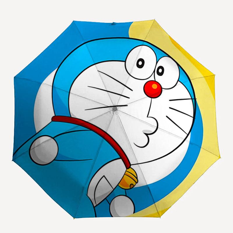 

1pc Doraemon Bot Automatic Open/Close Umbrella - Compact Travel Umbrella, Perfect for Women & Men - Ideal Birthday/Christmas Gift, 156