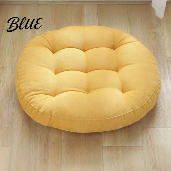 Breathable Meditation Mat Inch Ultra Round Chair Corduroy for Yoga Cushion 16.5 Soft Seat Pad Ergonomic Support Long Sitting