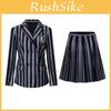 Halloween Wednesday Addams Role Playing Adult School Uniform Costume Set For Girls And Women