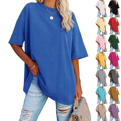 Women's Plus Size T Shirts Oversized Tees Summer Short Sleeve Loose Tunic Tops